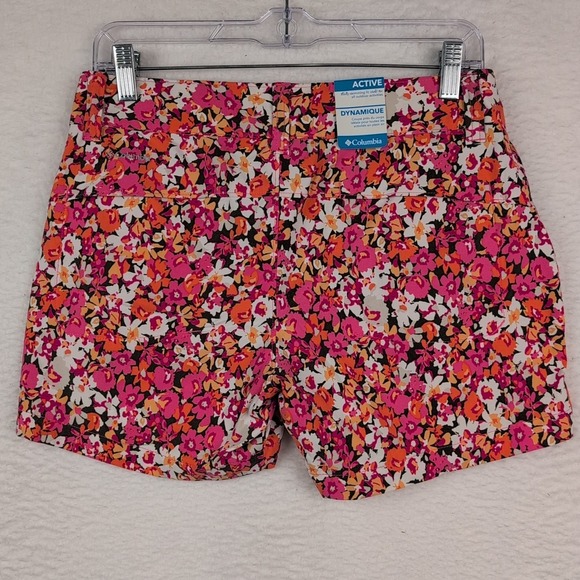 NWT Columbia Saturday Trail Shorts Women's 4 Floral Stretch 5" Inseam - Picture 3 of 5